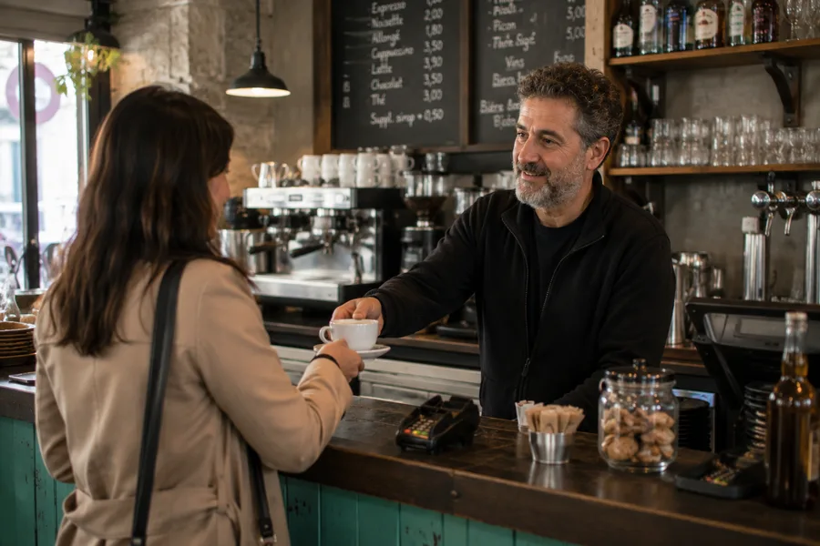Photo d'un café