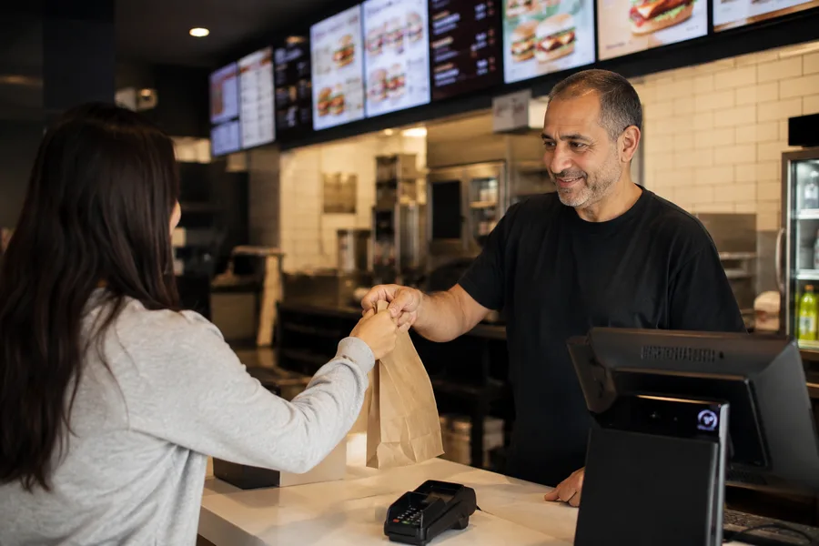Photo d'un fast food