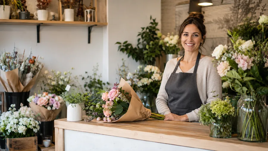 Photo d'un boutique de fleurs